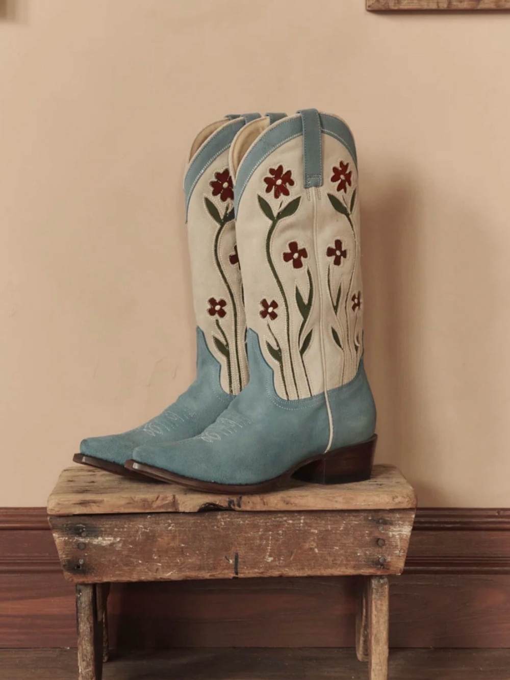 The Great Stetson the cowboy boot suede floral